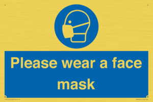 Please wear a face mask